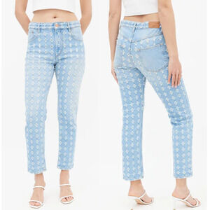 NWT Isabel Marant Cory Distressed Denim Boyfriend Jeans Light Denim Women's 6